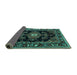 Sideview of Persian Turquoise Traditional Rug, tr1672turq