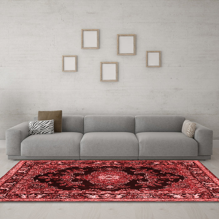 Traditional Red Washable Rugs