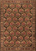 Machine Washable Persian Brown Traditional Rug, wshtr1673brn