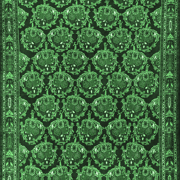 Persian Emerald Green Traditional Rug, tr1673emgrn