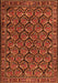 Serging Thickness of Machine Washable Persian Orange Traditional Area Rugs, wshtr1673org