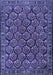 Machine Washable Persian Blue Traditional Rug, wshtr1673blu