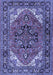 Machine Washable Persian Blue Traditional Rug, wshtr1674blu