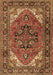 Machine Washable Persian Brown Traditional Rug, wshtr1674brn