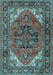 Machine Washable Persian Light Blue Traditional Rug, wshtr1674lblu