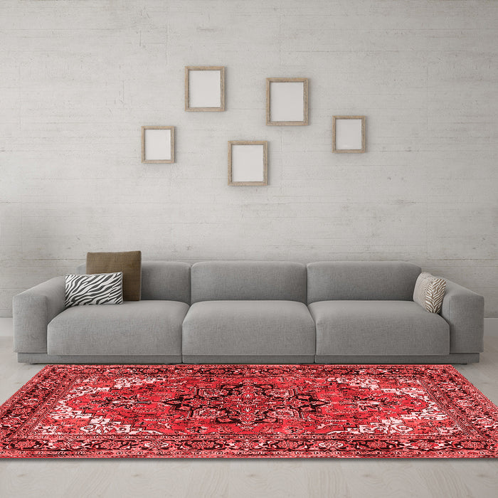 Traditional Red Washable Rugs