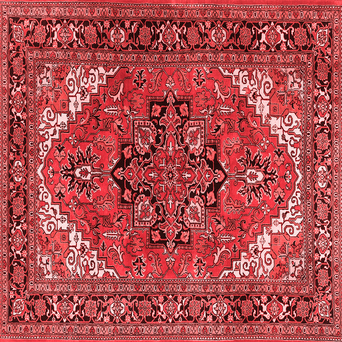 Machine Washable Persian Red Traditional Rug, wshtr1674red