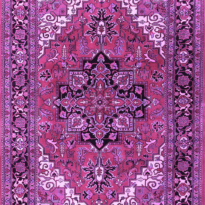 Machine Washable Persian Purple Traditional Area Rugs, wshtr1674pur