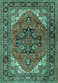 Persian Turquoise Traditional Rug, tr1674turq