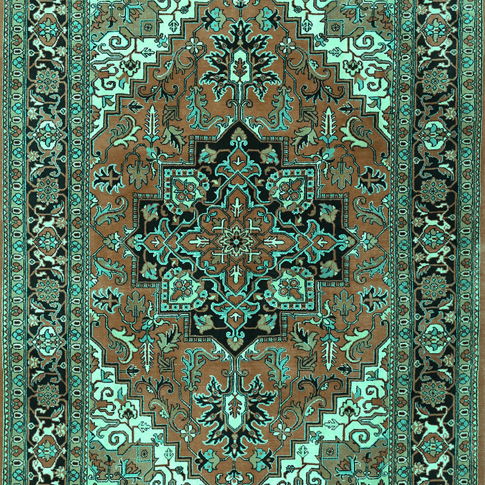 Persian Turquoise Traditional Rug, tr1674turq