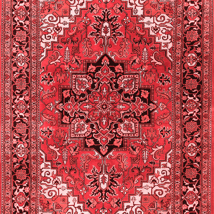 Machine Washable Persian Red Traditional Rug, wshtr1674red