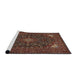 Sideview of Machine Washable Traditional Red Rug, wshtr1675