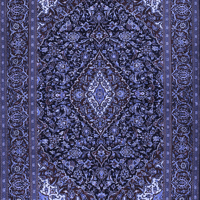 Machine Washable Persian Blue Traditional Rug, wshtr1675blu