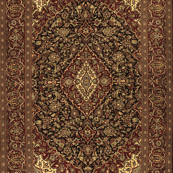 Machine Washable Persian Brown Traditional Rug, wshtr1675brn