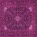 Square Persian Pink Traditional Rug, tr1675pnk