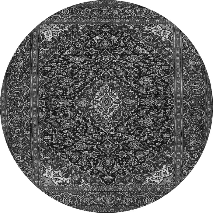 Machine Washable Persian Gray Traditional Rug, wshtr1675gry