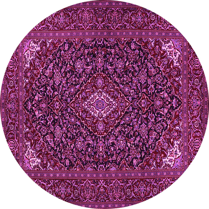 Round Persian Pink Traditional Rug, tr1675pnk