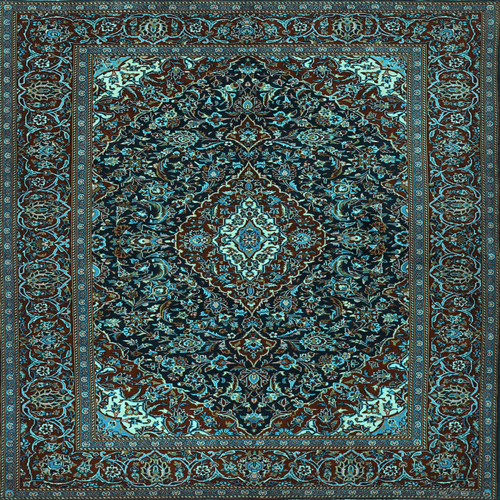 Square Persian Light Blue Traditional Rug, tr1675lblu