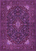 Machine Washable Persian Purple Traditional Area Rugs, wshtr1675pur