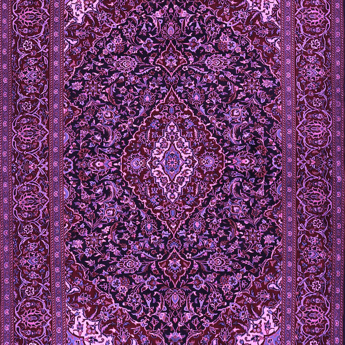 Machine Washable Persian Purple Traditional Area Rugs, wshtr1675pur
