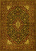 Machine Washable Persian Yellow Traditional Rug, wshtr1675yw