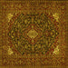 Square Persian Yellow Traditional Rug, tr1675yw