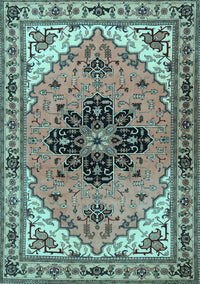 Persian Light Blue Traditional Rug, tr1676lblu