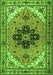 Serging Thickness of Machine Washable Persian Green Traditional Area Rugs, wshtr1676grn