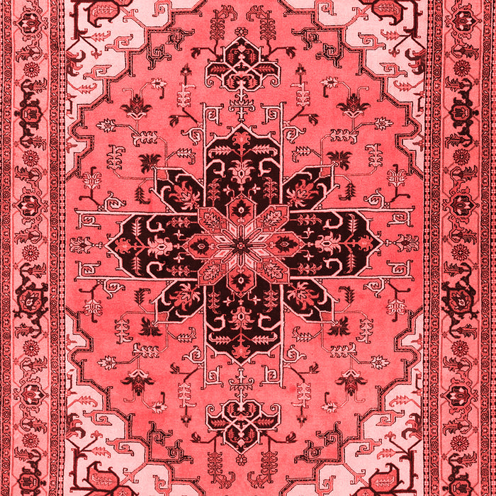 Machine Washable Persian Red Traditional Rug, wshtr1676red