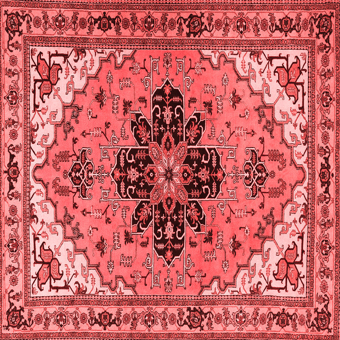 Machine Washable Persian Red Traditional Rug, wshtr1676red