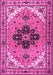 Machine Washable Persian Pink Traditional Rug, wshtr1676pnk