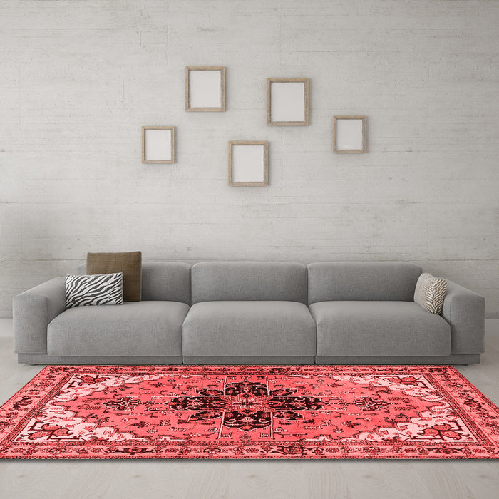 Traditional Red Washable Rugs