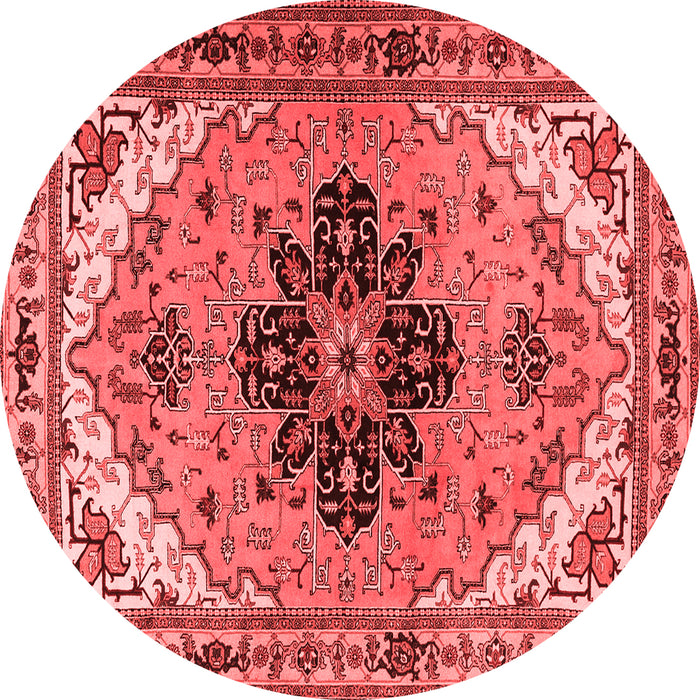 Machine Washable Persian Red Traditional Rug, wshtr1676red