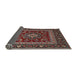 Sideview of Traditional Deep Red Persian Rug, tr1677