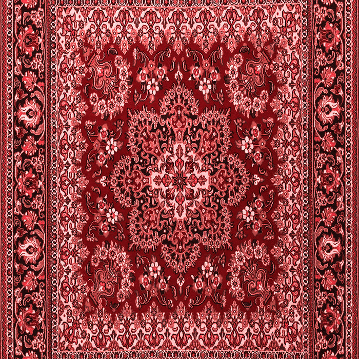 Machine Washable Persian Red Traditional Rug, wshtr1677red
