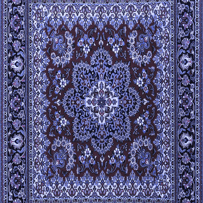 Machine Washable Persian Blue Traditional Rug, wshtr1677blu
