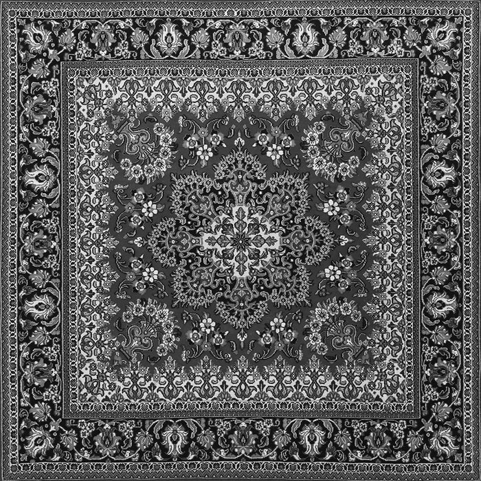 Serging Thickness of Persian Gray Traditional Rug, tr1677gry