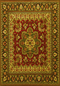 Persian Yellow Traditional Rug, tr1677yw