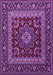 Machine Washable Persian Purple Traditional Area Rugs, wshtr1677pur