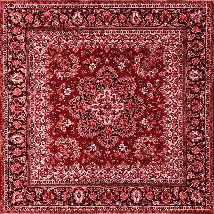 Machine Washable Persian Red Traditional Rug, wshtr1677red