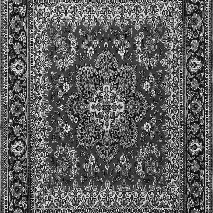 Serging Thickness of Machine Washable Persian Gray Traditional Rug, wshtr1677gry