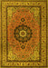 Medallion Yellow Traditional Rug, tr1678yw