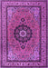 Medallion Purple Traditional Rug, tr1678pur