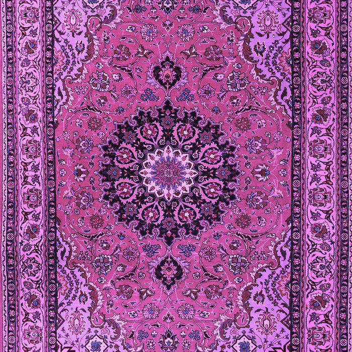 Machine Washable Medallion Purple Traditional Area Rugs, wshtr1678pur
