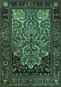 Persian Turquoise Traditional Rug, tr1679turq
