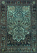 Machine Washable Persian Light Blue Traditional Rug, wshtr1679lblu