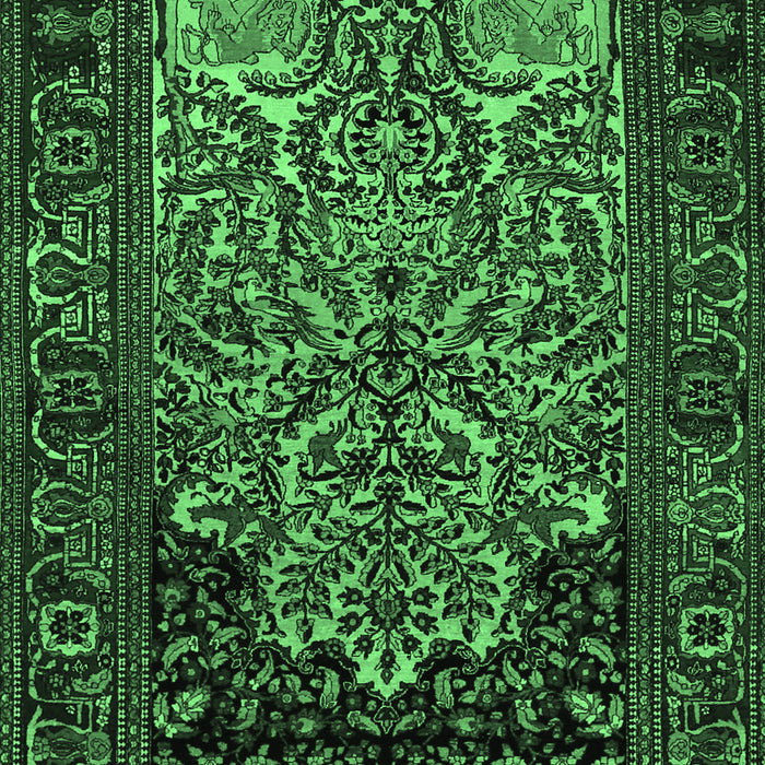 Persian Emerald Green Traditional Rug, tr1679emgrn