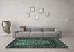 Machine Washable Persian Light Blue Traditional Rug in a Living Room, wshtr1679lblu