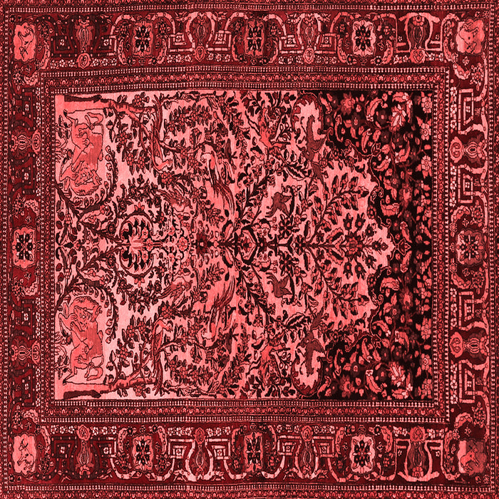 Machine Washable Persian Red Traditional Rug, wshtr1679red