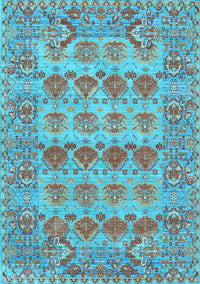 Persian Light Blue Traditional Rug, tr167lblu